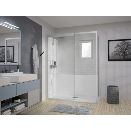 Kinemagic7 Design 170X80 Angle Solo Mixte Transparent Thermostatique - KINEDO KT-1708-AMS-TN3-XDK 