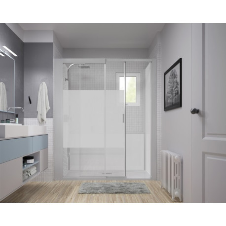 Kinemagic7 Design 170X70 Niche Coulissant Mixte Dépoli 1 bande Thermostatique - KINEDO KT-1707-NMC-DB3-XDY 