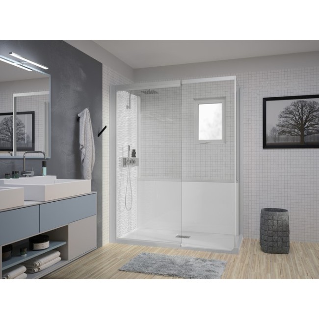 Kinemagic7 Design 140X80 Angle Solo Mixte Transparent Thermostatique - KINEDO KT-1408-AMS-TN3-XDQ 