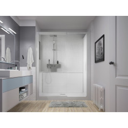 Kinemagic7 Design 140X70 Niche Solo Basse Transparent Thermostatique - KINEDO KT-1407-NBS-TN3-XD2 