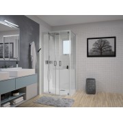 Kinemagic7 Design 120X90 Angle Pivotant Mixte Transparent Thermostatique - KINEDO KT-1209-AMP-TN3-XDV 