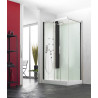 Cabine Horizon 2 Bas 120 Coulissant Hydromassante Perle Noire - KINEDO CH114N12