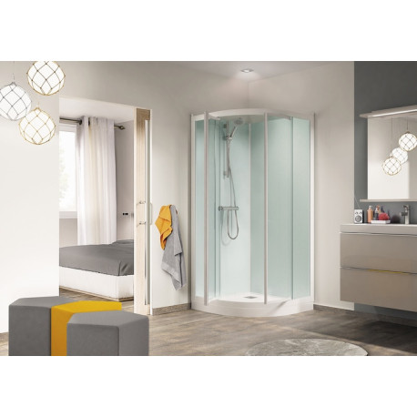 Cabine Kineprime Glass 90 1/4 De Rond Pivotant Bas Th - KINEDO CA782TTN 