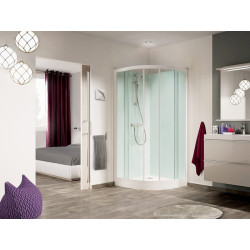 Cabine Kineprime Glass 80 1/4 De Rond Coulissant Bas Th - KINEDO CA761TTN 