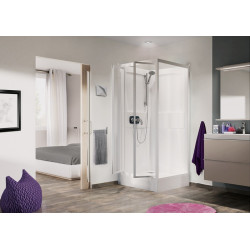 Cabine Kineprime 3 90 2P Bas Transparent Meca - KINEDO CA593MTN 