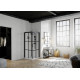 Cabine Brooklyn noir clt, 90x90 verre sérigraphié 2 bandes , thermo - KINEDO CA250N2BHE