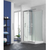 Cabine de douche Horizon 2 Bas 120 Pivotant Th Acier - KINEDO CA134A12
