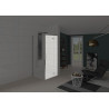 Paroi Kinestyle pivotant pour porte+fixe 120 droite - KINEDO PA1794CTNED