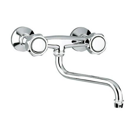 Evier mural avec bec orientable Chromé ORDO  - CRISTINA ONDYNA OR12451