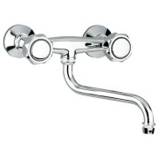 Evier mural avec bec orientable Chromé ORDO  - CRISTINA ONDYNA OR12451