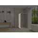 Smart Design accès d'angle clt sans seuil 110 profilé chromé verre transparent g - KINEDO PA90167CTNEG