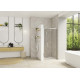 Smart Design pliante 100 profilé chromé verre transparent - KINEDO PA90236CTNE