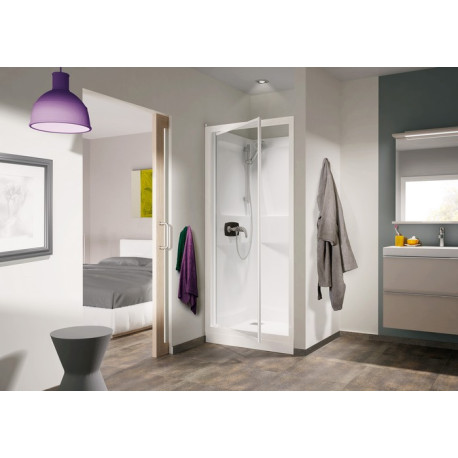 Cabine Kineprime 70 Niche Pivotant Bas Transparent Meca - KINEDO CA5200MTN 