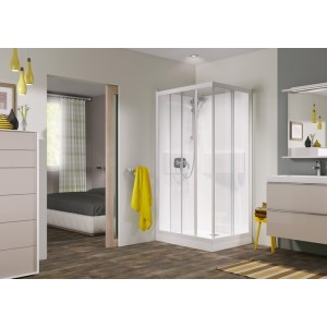 Cabine Kineprime 100X80 Coulissant Bas Transparent Meca - KINEDO CA570MTN 