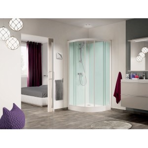 Cabine Kineprime Glass 80 1/4 De Rond Coulissant Bas Meca - KINEDO CA761MTN 