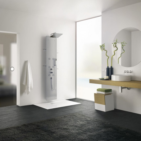 Colonne Aquaglass 2 Acier - KINEDO CD220A 