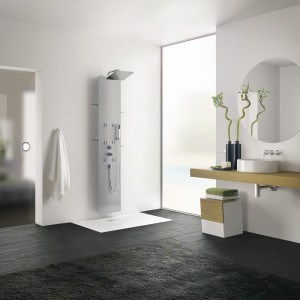 Colonne Aquaglass 2 Acier - KINEDO CD220A 