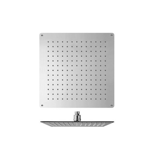 POMME DE DOUCHE SANDWICH INOX PLAFOND CARREE 34 CM - CRISTINA ONDYNA PD36251