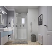 Kinemagic7 Design 120X70 Niche Pivotant Mixte Transparent Thermostatique - KINEDO KT-1207-NMP-TN3-XDM 