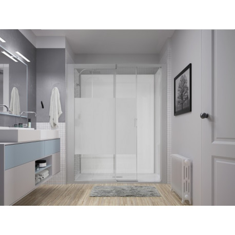 Kinemagic7 Design 140X70 Niche Coulissant Haute Dépoli 1 bande Thermostatique - KINEDO KT-1407-NHC-DB3-XDF 