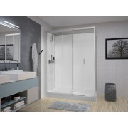 Kinemagic7 Design 160X80 Angle Coulissant Haute Transparent Thermostatique - KINEDO KT-1608-AHC-TN3-XDD 