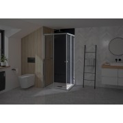 Supra Angle Droite 80 Chromé Transparent - KINEDO PA1581CTND 