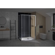 Supra Angle Droite 100 Chromé Transparent - KINEDO PA1583CTND 