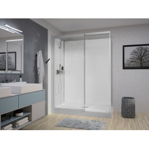 Kinemagic7 Design 140X70 Angle Solo Haute Transparent Thermostatique - KINEDO KT-1407-AHS-TN3-XD3 