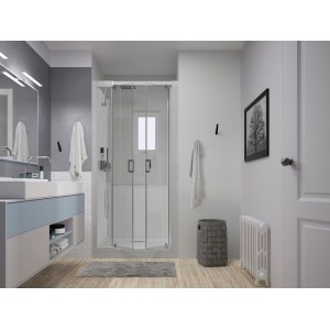 Kinemagic7 Design 120X80 Niche Pivotant Mixte Transparent Mécanique - KINEDO KT-1208-NMP-TN2-XDM 