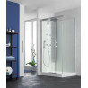 Cabine Horizon 2 Bas 120 Pivotant Hydromassante Acier - KINEDO CH134A12 