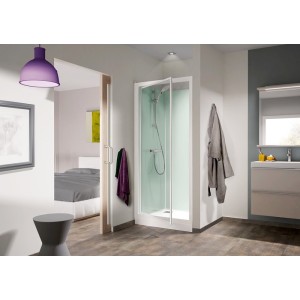 Cabine Kineprime Glass 80 Niche Pivotant Bas Th - KINEDO CA741TTN 