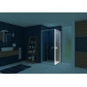 Smart Express Paroi Fixe 70X190 Cm Profile Blanc Verre Transparent - KINEDO PA1930BTNE 