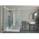 Panneau Mural Kinewal Design 3mm 1500X2500 Marbre gris bleu - KINEDO PM1002