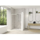 Smt Design Extensible clt ss 167/180 prof blanc verre transp, fixe à gauche - KINEDO PA9238BTNEG