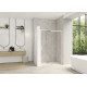 Smt Design Extensible clt ss 137/150 prof blanc verre transp, fixe à droite - KINEDO PA9235BTNED