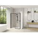 Smt Design Extensible clt ss 167/180 prof noir verre transp, fixe à gauche - KINEDO PA9238NTNEG