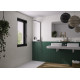 Panneau Mural Kinewal Design 3mm 1250X2500 Mixte vert + terrazzo gris - KINEDO PM857