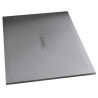 Receveur Kinemoon Style texture pierre lunaire blanc 100x80 bonde centrale - KINEDO RD756 