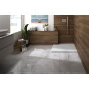 Receveur Kinerock Evo aspect minéral blanc 90x90 - KINEDO RD9003 