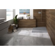 Receveur Kinerock Evo aspect minéral blanc 90x90 - KINEDO RD9003 