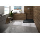 Receveur Kinerock Evo aspect minéral noir 100x100 - KINEDO RD9010N