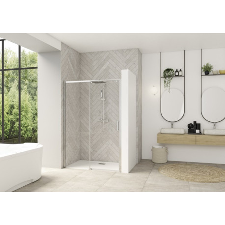 Smt Design Extensible clt ss 137/150 prof chr verre transp g - KINEDO PA9235CTNEG 