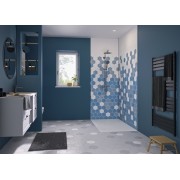 Panneau Mural Kinewal Design 3mm 1000X2020 Tomette Camaieu Bleu - KINEDO PM380 
