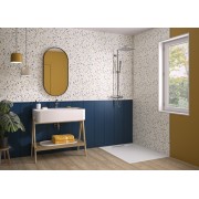 Panneau Mural Kinewal Design 3mm 1000X2020 Bardage + terrazzo bleu - KINEDO PM558 