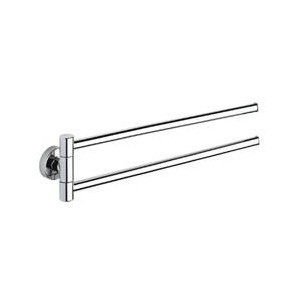 Porte-serviettes double GRAND HOTEL articule Chrome - CRISTINA ONDYNA - TE21451