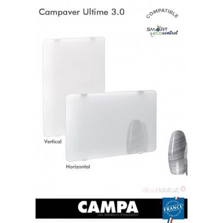 Radiateur Campa CAMPAVER Ultime 3.0 Horizontal Lys blanc - radiateur electrique verre