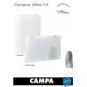 Radiateur Campa CAMPAVER Ultime 3.0 Horizontal Lys blanc - radiateur electrique verre