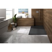 Receveur Kinerock Evo aspect minéral blanc 120x100 - KINEDO RD9016 