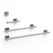 Ensemble de 2 Porte-serviettes et 1 Dérouleur à papier WC Acier - TRES 09598101AC 