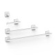 Ensemble de 2 Porte-serviettes et 1 Dérouleur à papier WC Blanc mat - TRES 09598101BM